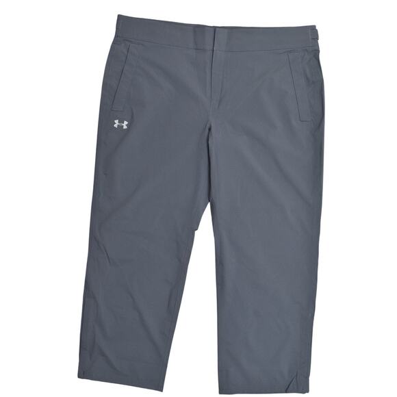 Under Armour Men's 2XL Gray Nylon Snow Pants - Preowned Loose Ski Snowboard - Picture 1 of 9